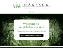 Tablet Screenshot of maanssons.dk